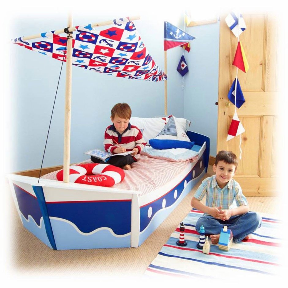 Детские кроватки на морскую тему для мальчиков