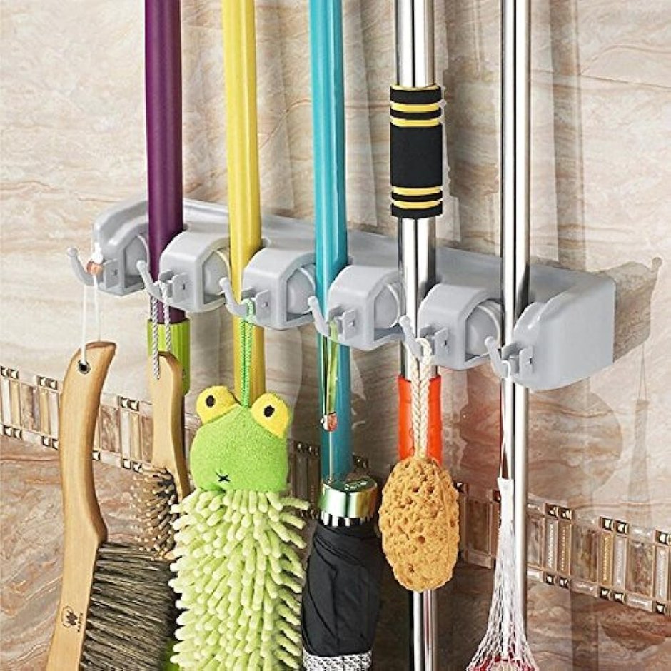 Настенный держатель уборочного инвентаря Broom Holder