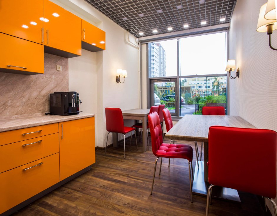 Комната приема пищи в офисе дизайн