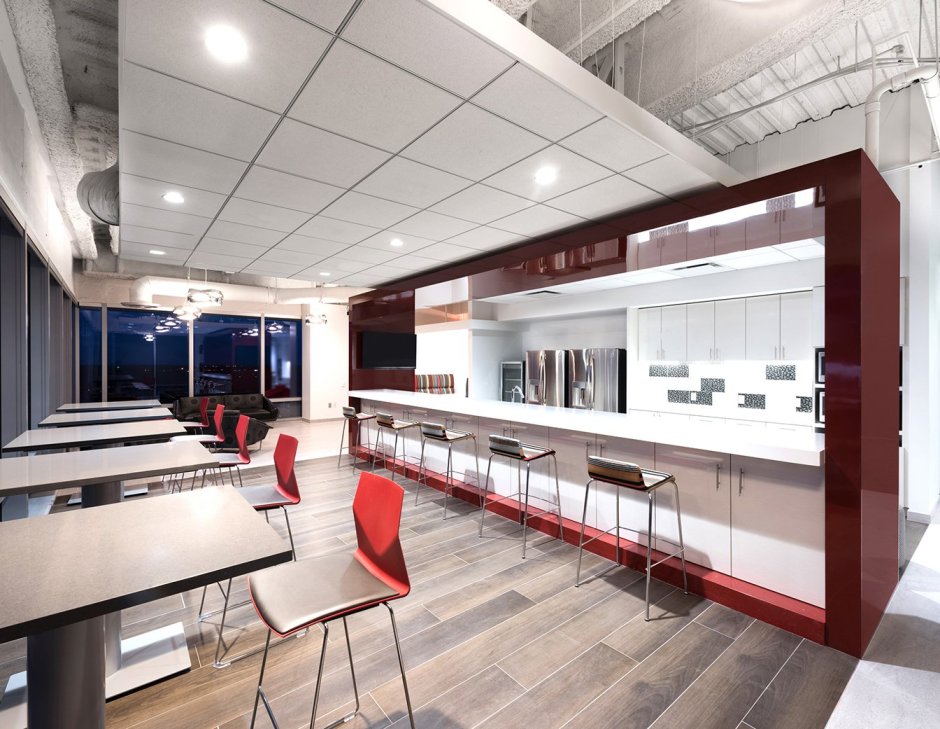 Современная столовая в офисе