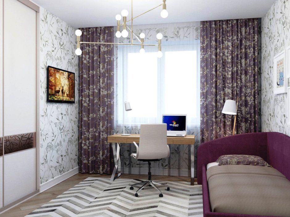 Маленькая спальня с диваном