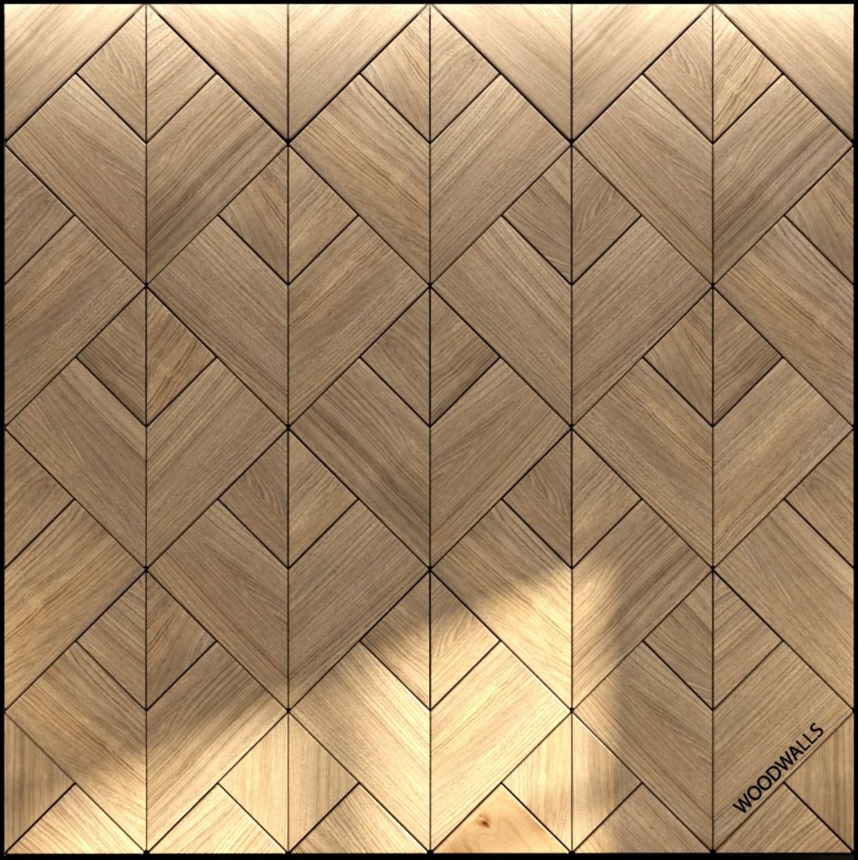 Геометрические деревянные панели