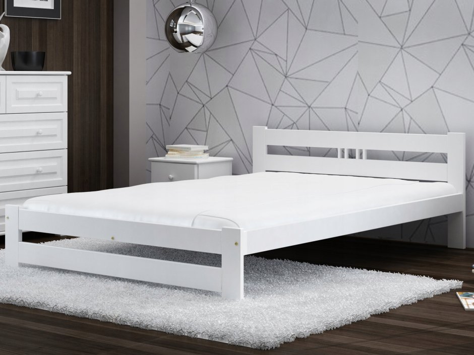 Кровать лайн 120 White