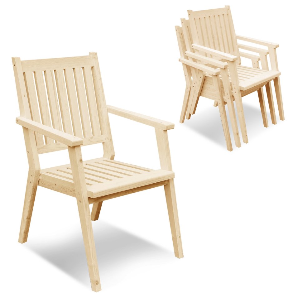 Кресло икеа с деревянными подлокотниками