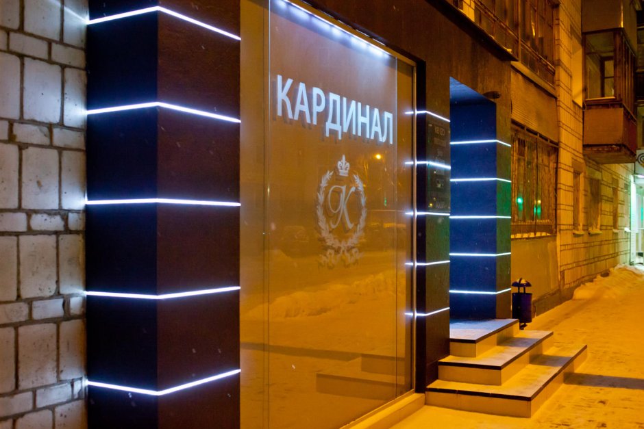 Декоративная подсветка колонн