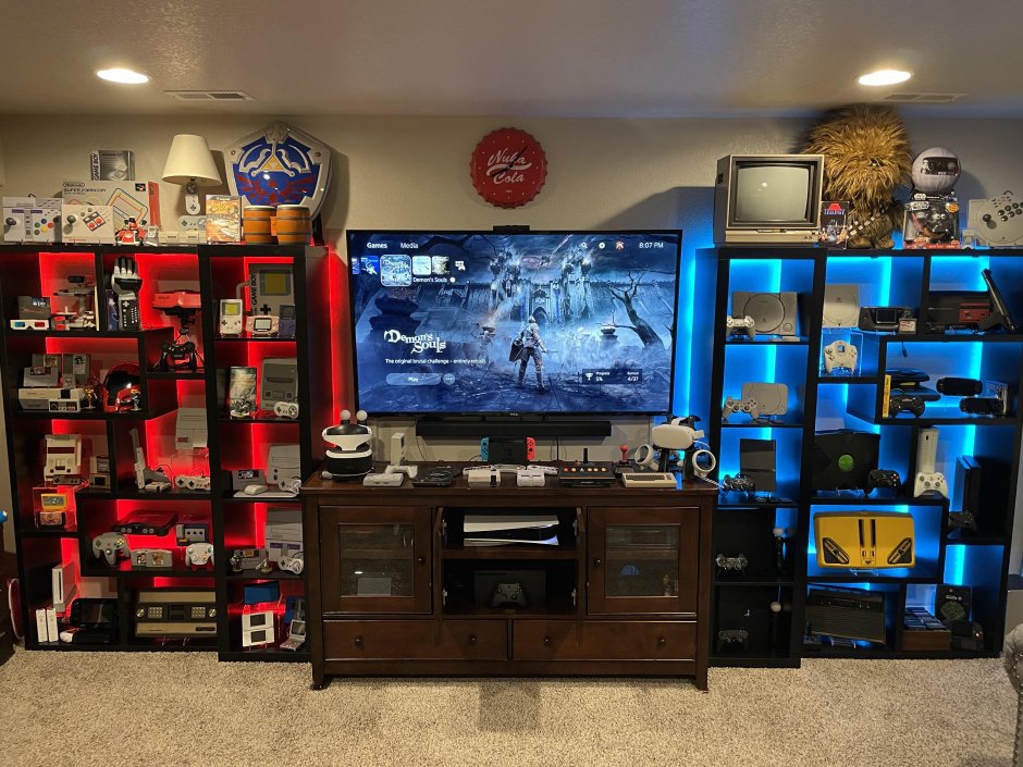 Игровое место с ps4