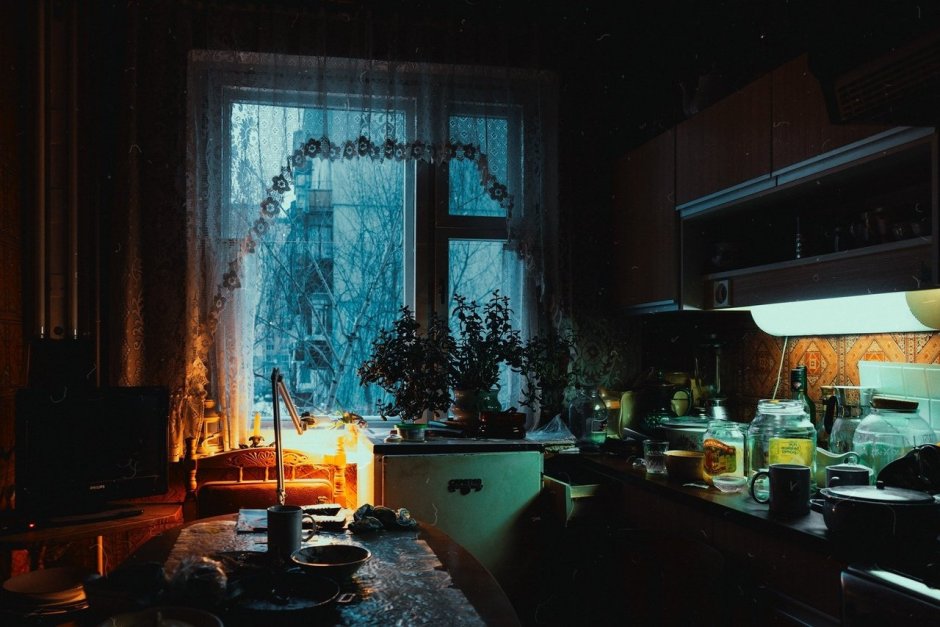 Советская квартира ночью