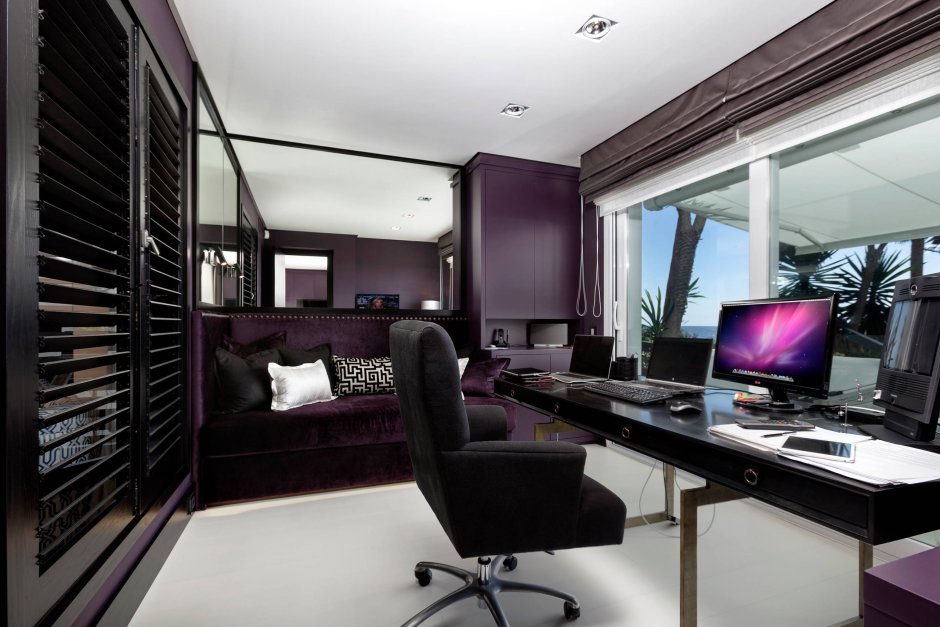 Стиль комнаты кабинета современный
