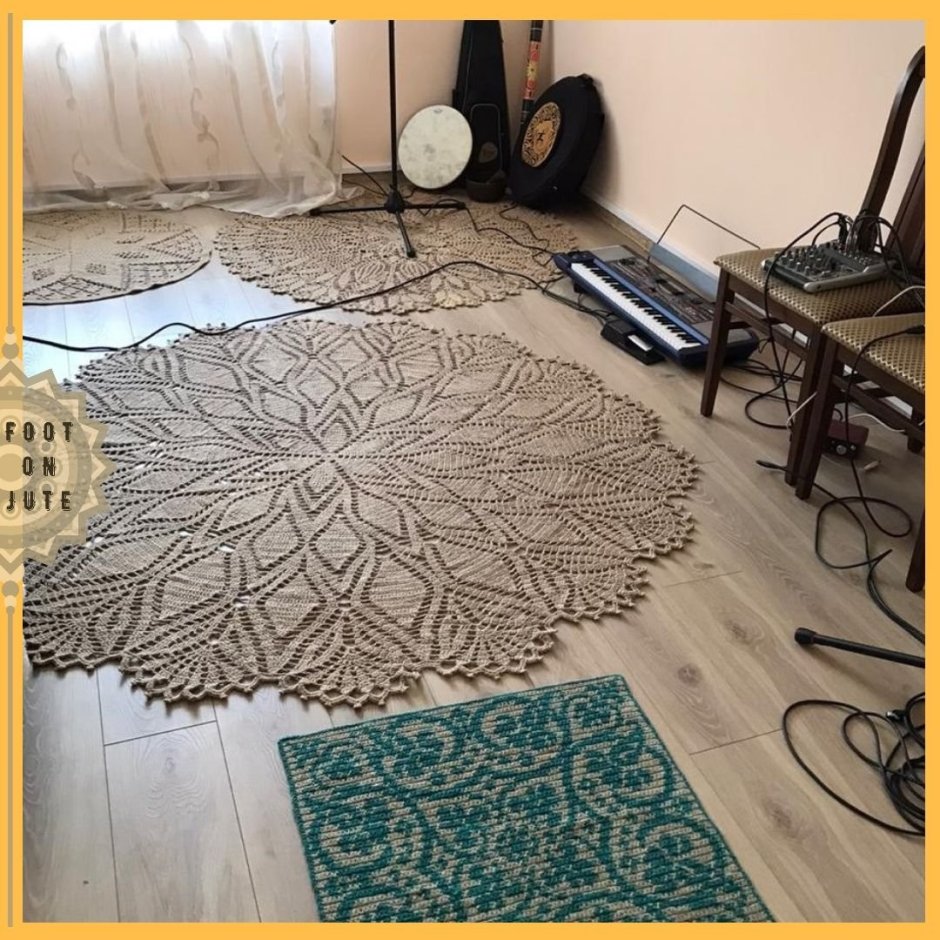 Ажурные ковры из шпагата