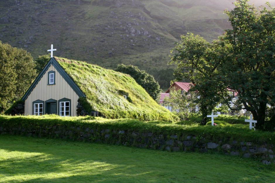 Дом из дерна Исландия