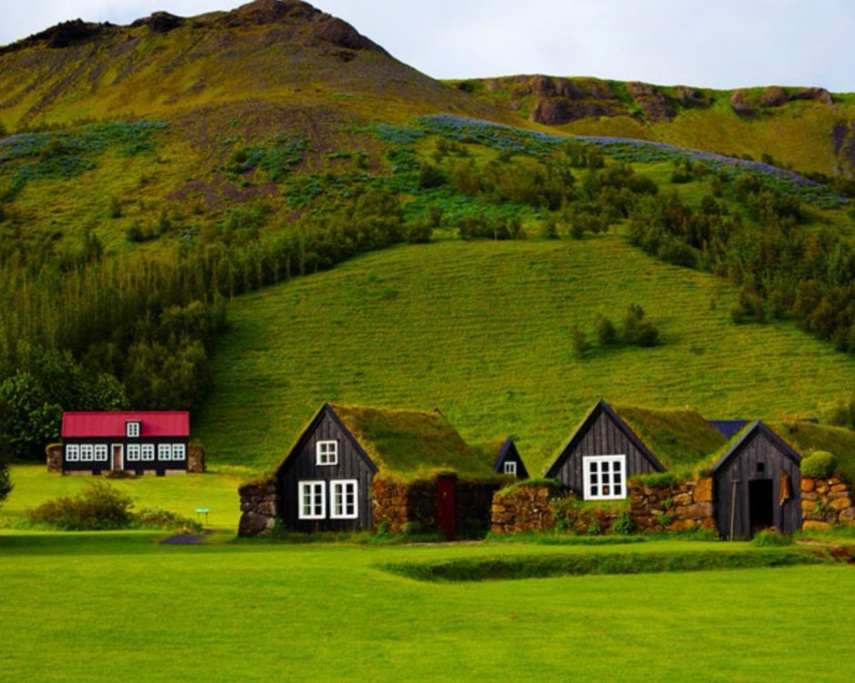 Дерновые дома исландии