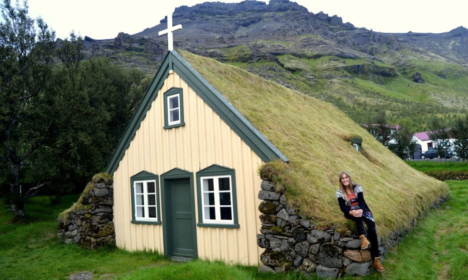 Дерновые дома в Исландии