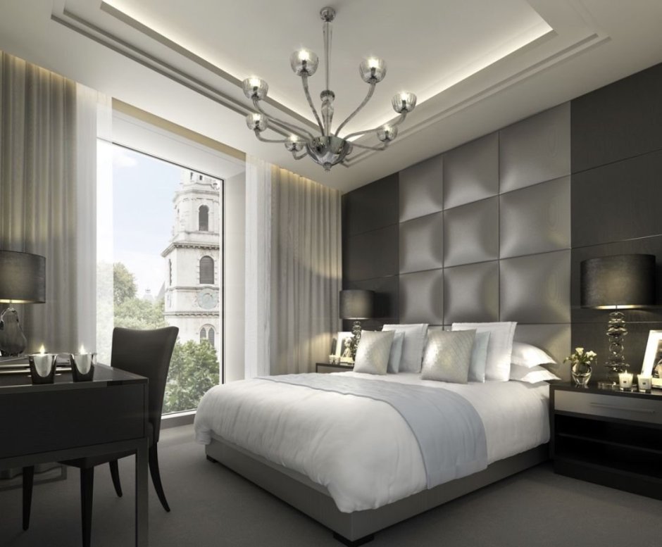 White Grey Light Orange Decor Luxury Room Wall