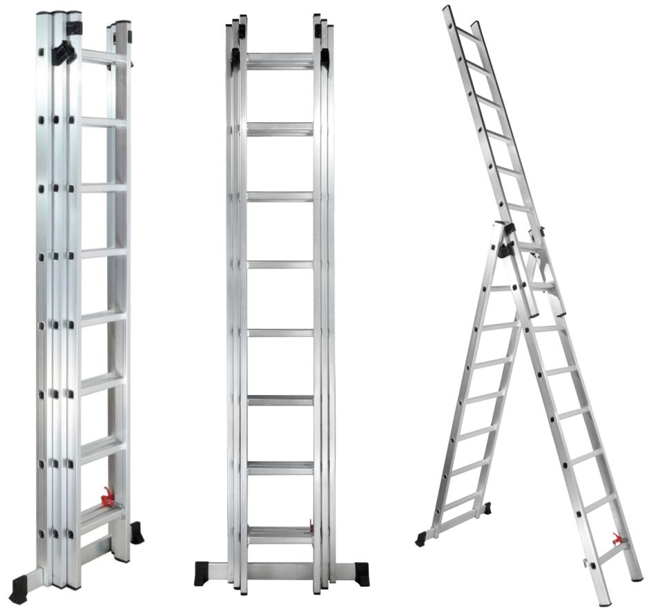 Лестница телескопическая алюминиевая UPU Ladder up500 5 м