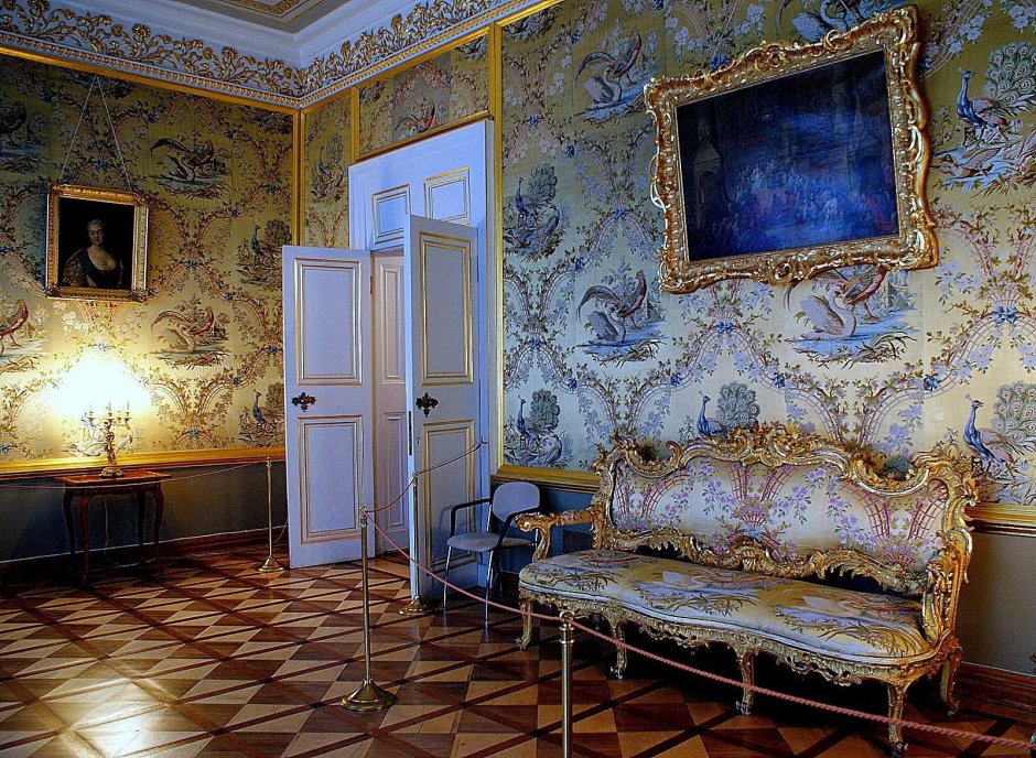Голубая комната Екатерининский дворец