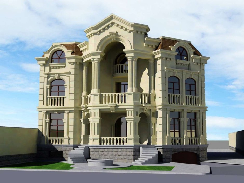 Фасады зданий в классическом стиле