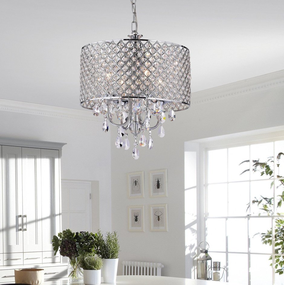 Люстра Round Glass Chandelier - Modern Style Living Room Lighting