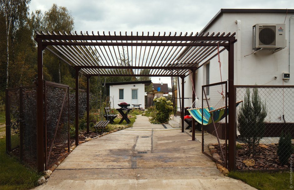 Пергола Naterial Omega 2.85x4 м тёмно-серый