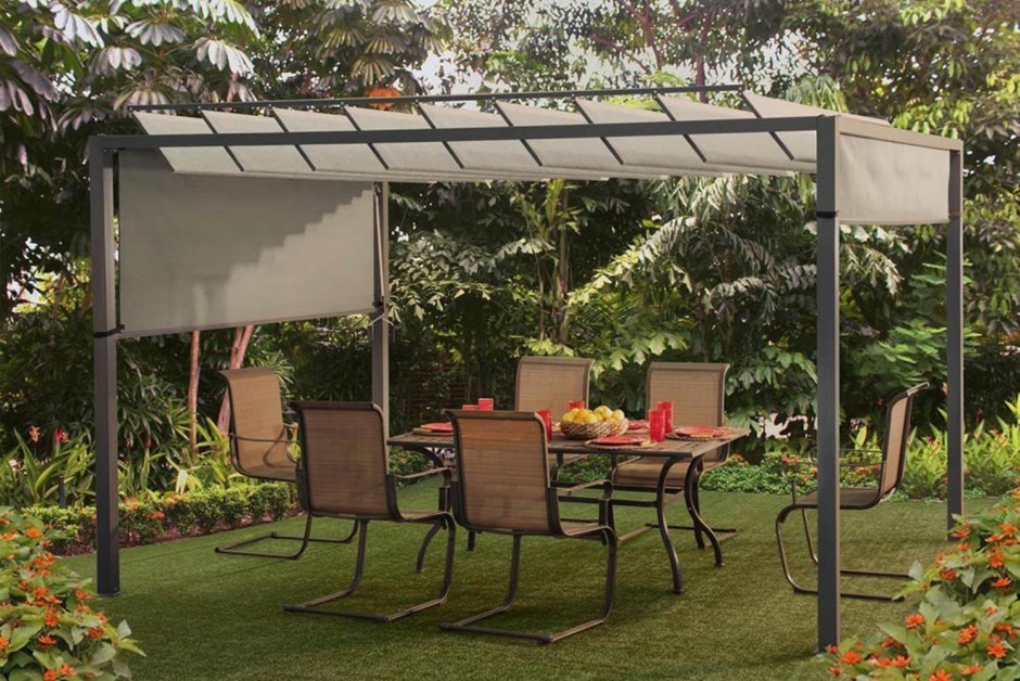 Перголы из металла для дачи