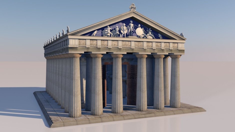 Греческий здание Парфенон