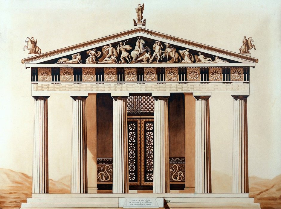 Фасад храма Парфенон