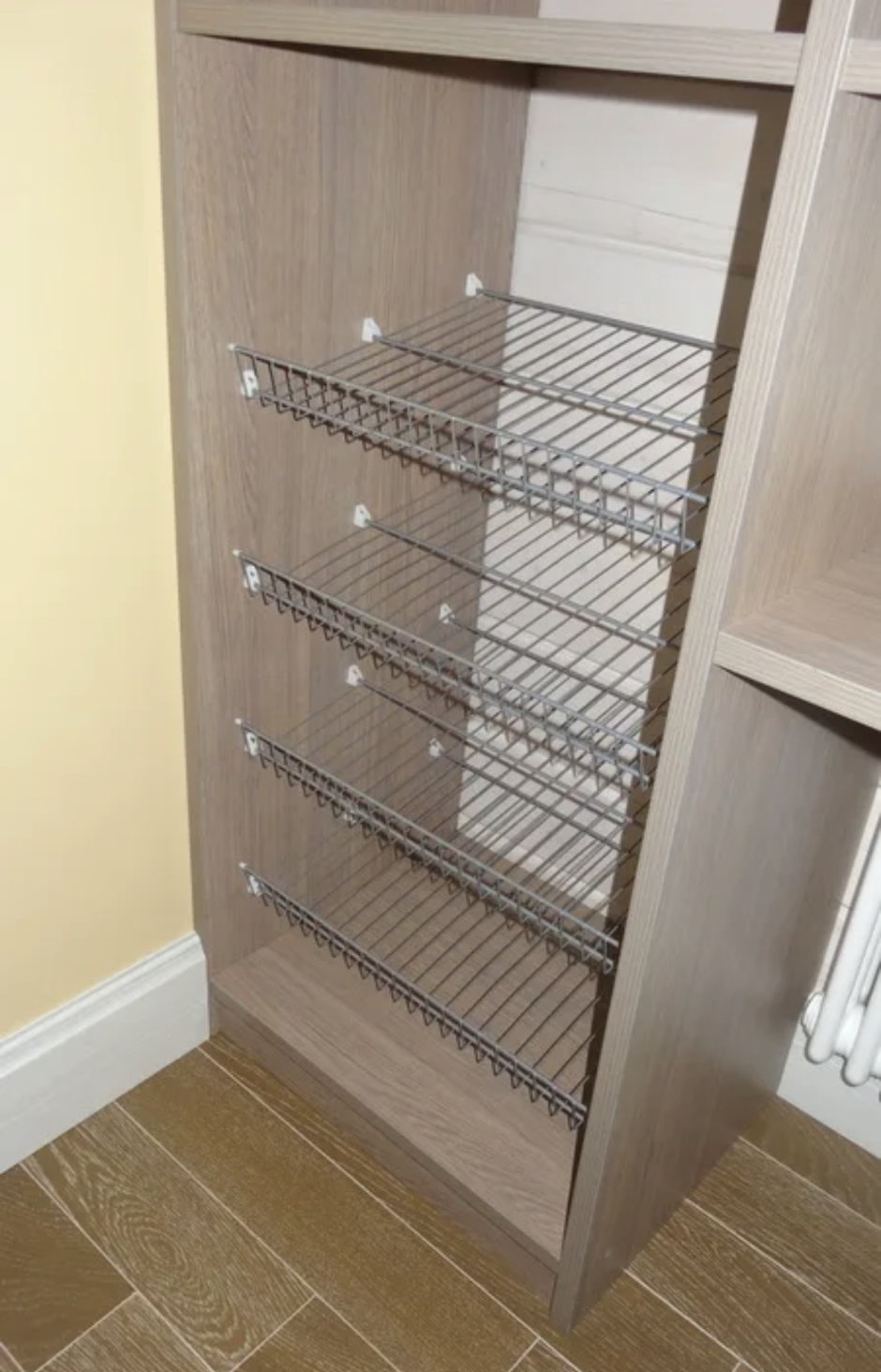 Полка сетчатая ПС 550х3000 серый никель