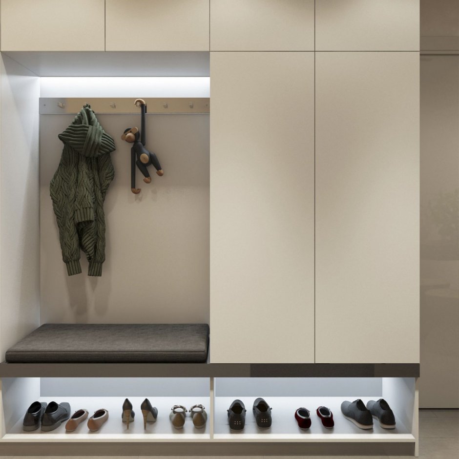 Парящий шкаф в прихожую