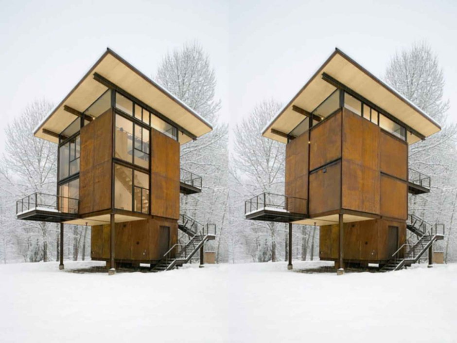 Дом на высоких сваях проекты