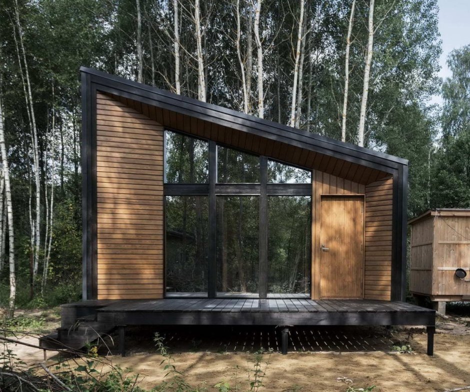 Небольшой дом на сваях