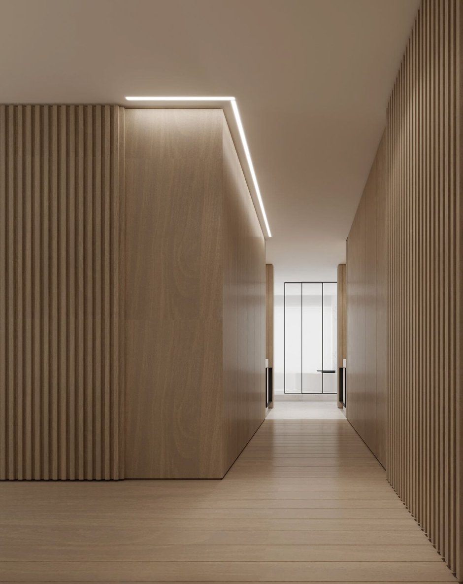Межкомнатный коридор дизайн в минимализме