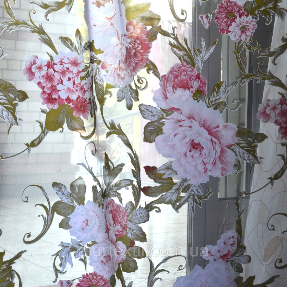 Valentino органза пионы