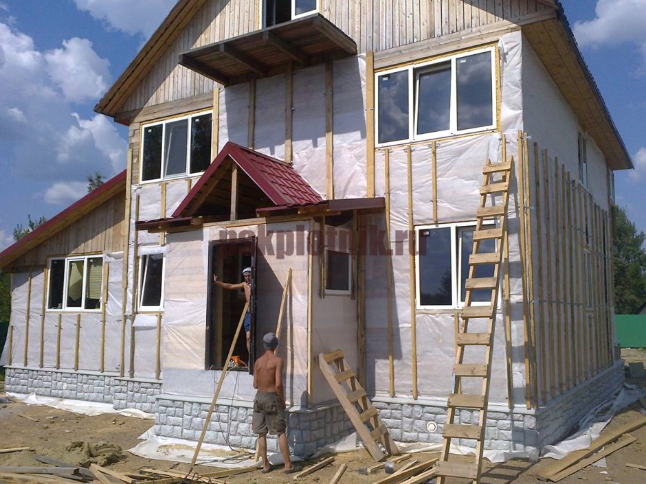 Фасад для каркасного дома варианты