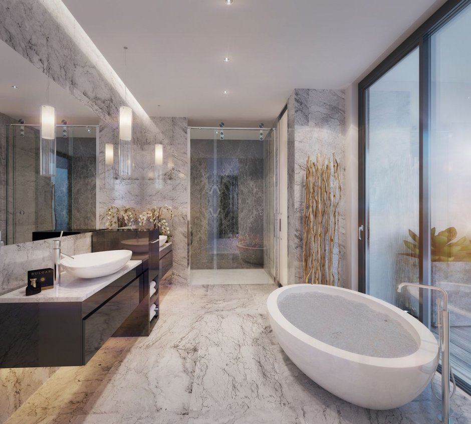 Роскошные Ванные комнаты в современном стиле