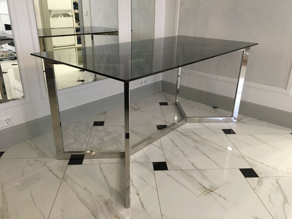 Стол обеденный alt-6010 onder 600*600 мм Alumium