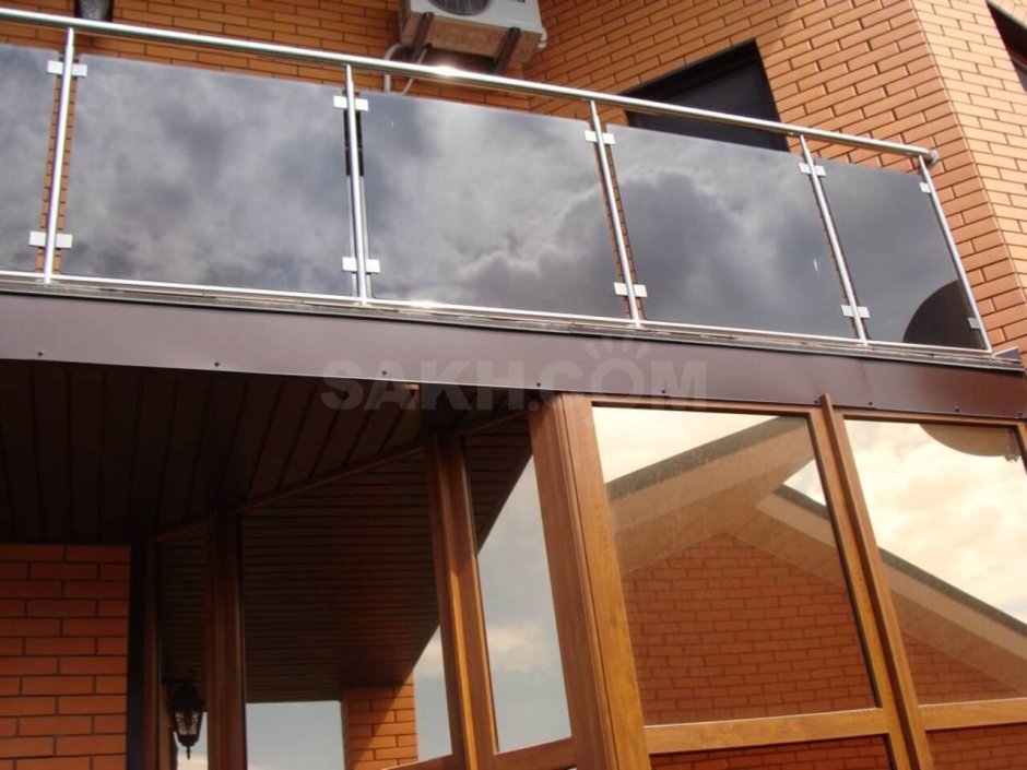 Стеклянное ограждение балкона aisi304