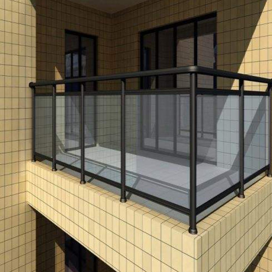 Ограждение балкона стекло