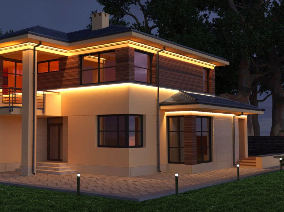 Молдинг фасадный Prestige Decor MC 307 led