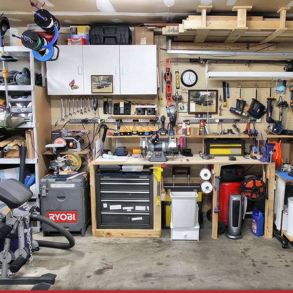 Ремонтная мастерская в гараже