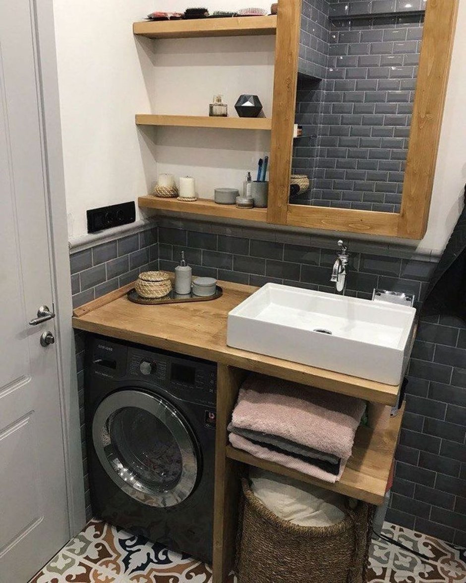 Раковина со столешницей под стиральную машину
