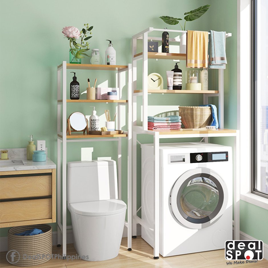 Полка для стиральной машины в ванной