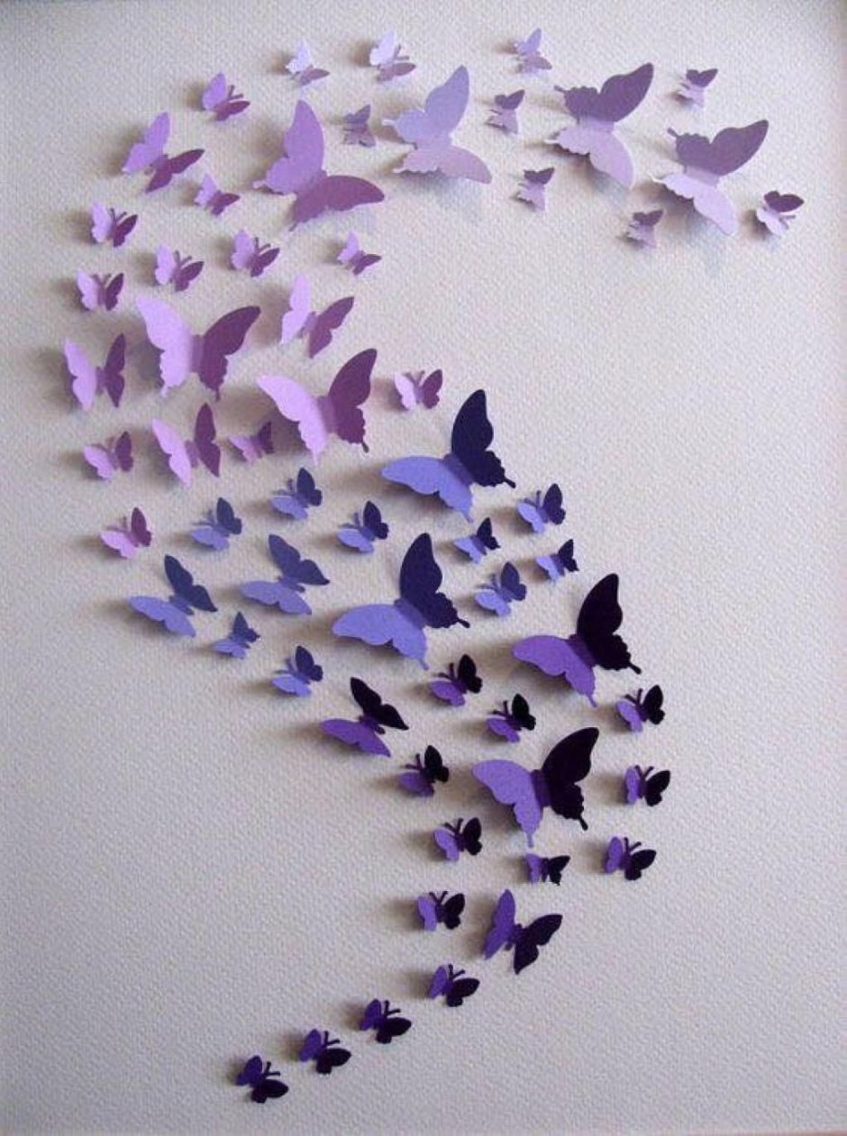 Декор из бабочек