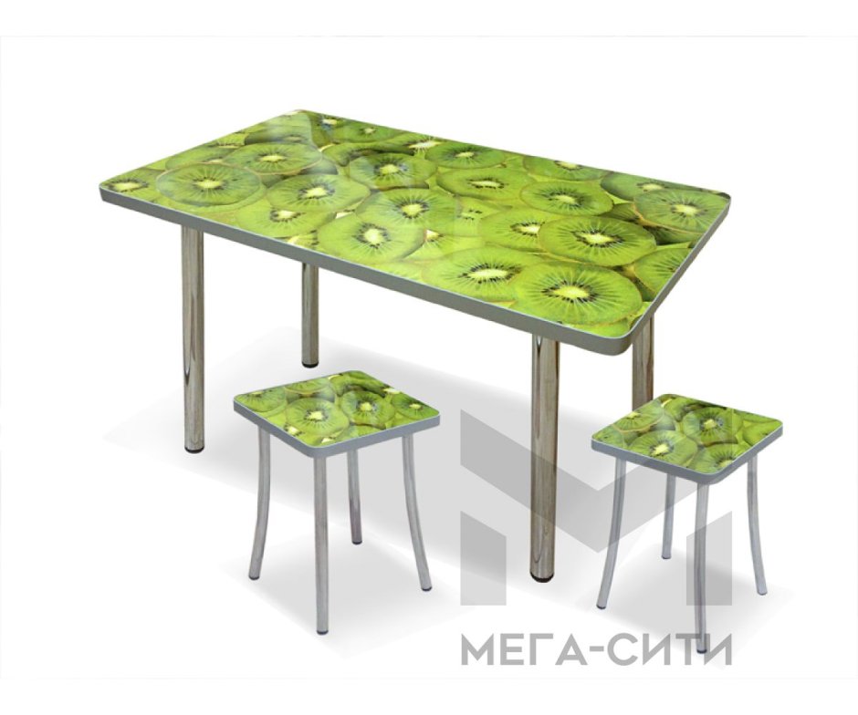 Стол зеленый кухонный