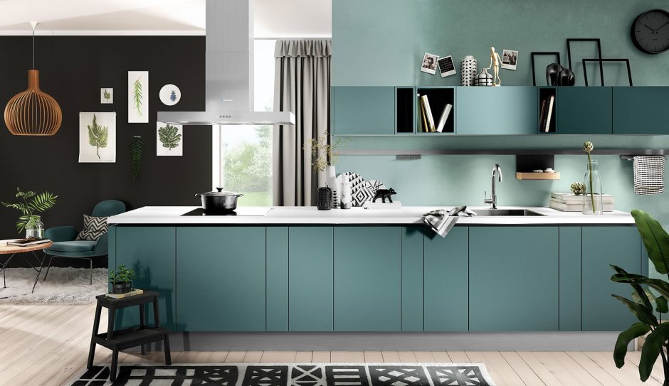 Фьорд зеленый Эггер кухня