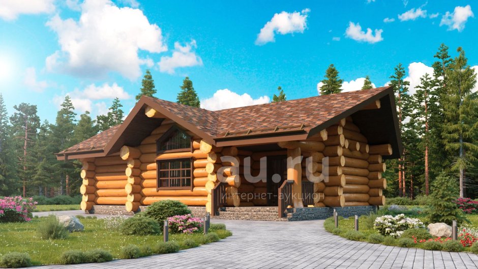 Красивые деревянные бани