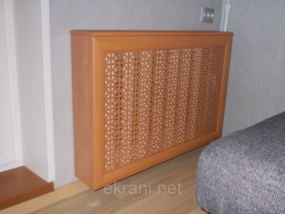 Экран на радиатор декоративный кожзам