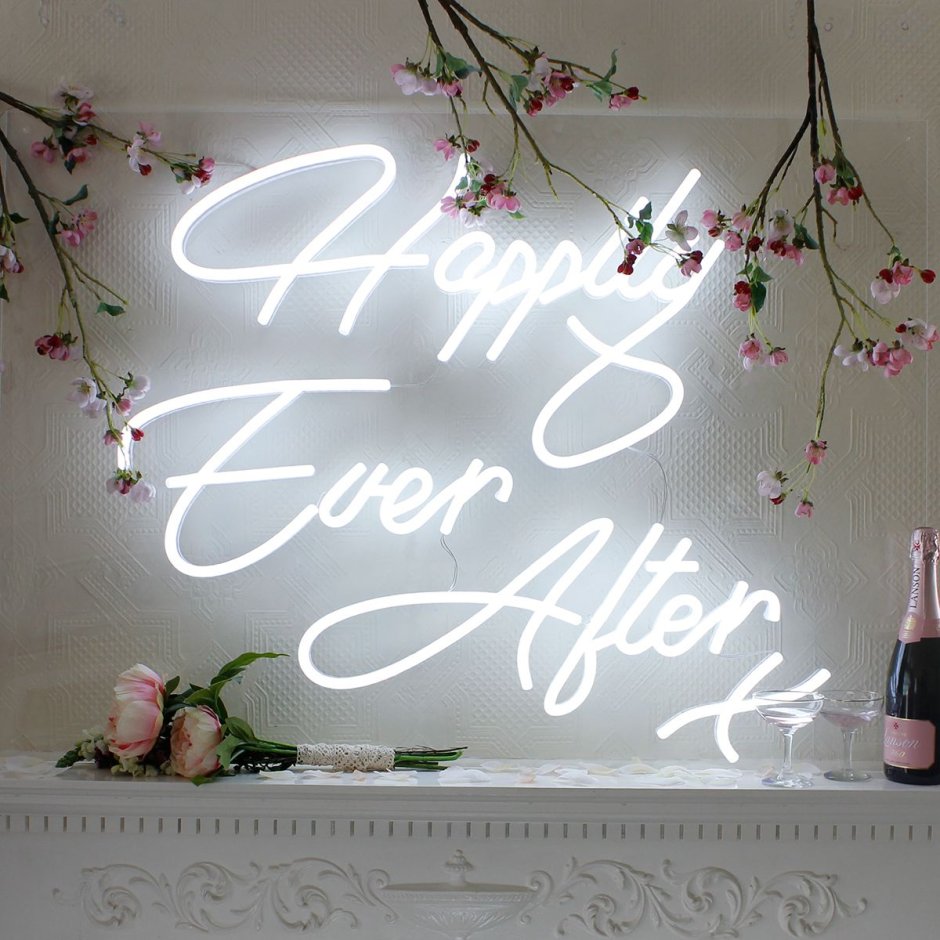 Happily ever after неоновая вывеска