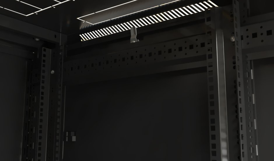 Шкаф напольный 19", 22u Hyperline TTB-2266-as-ral9004