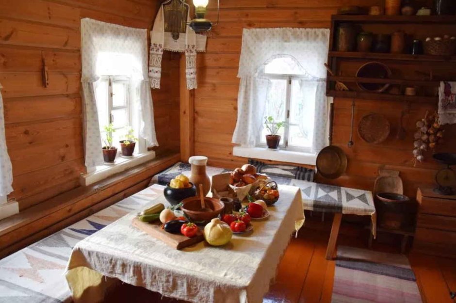 Горница в крестьянской избе