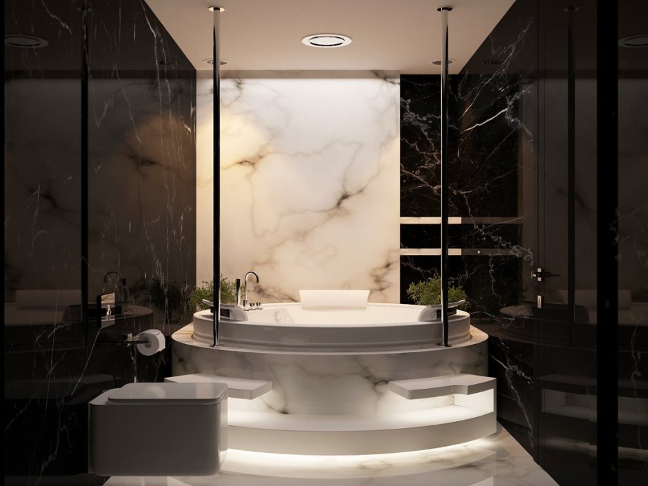 Ванная комната в Мраморном стиле