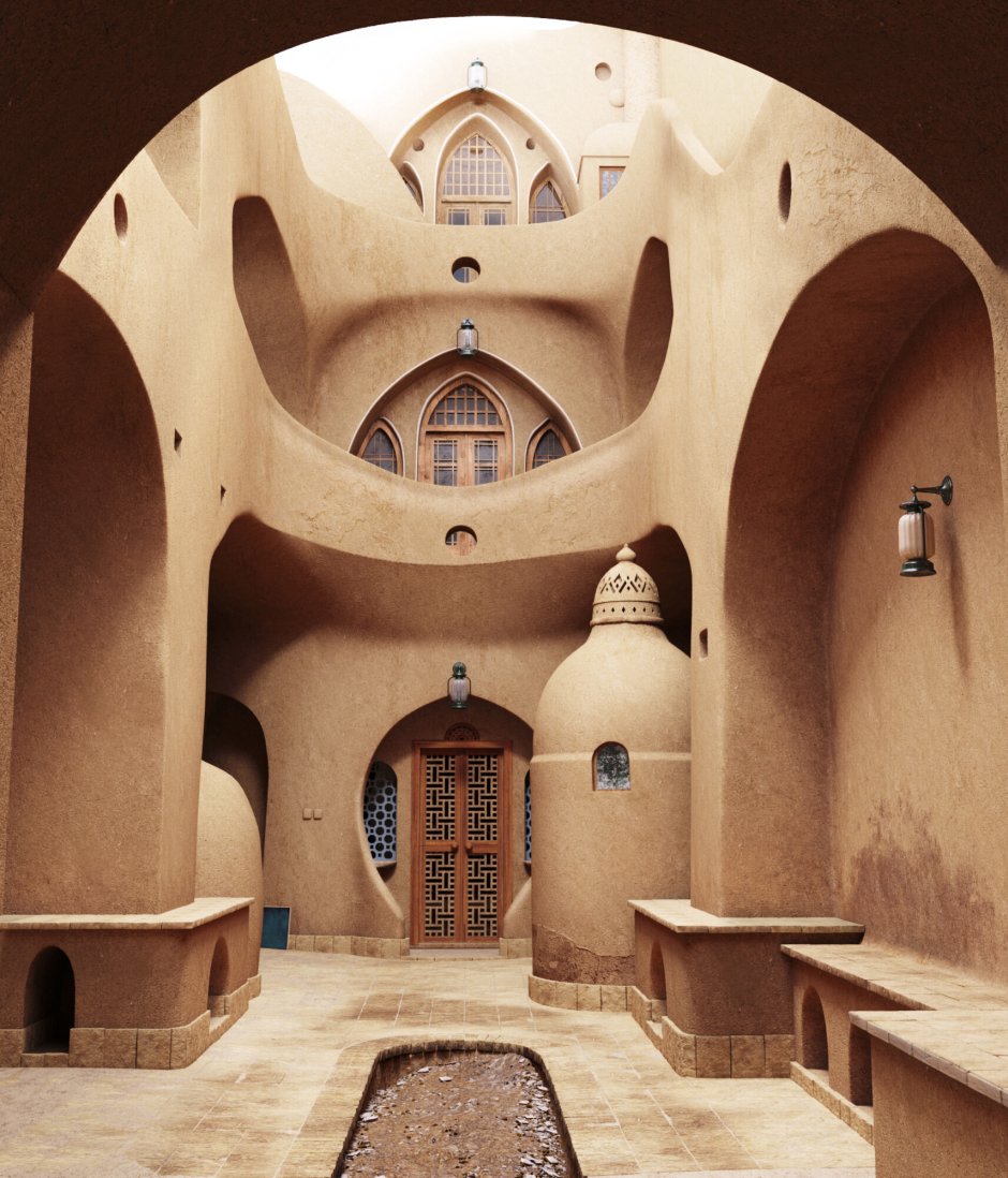 Дом Ахаван в Кашане Иран архитектура